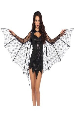 Lace extendable bat wing shrug