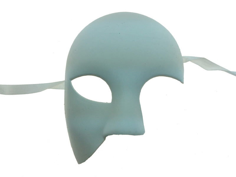 Blank half mask white