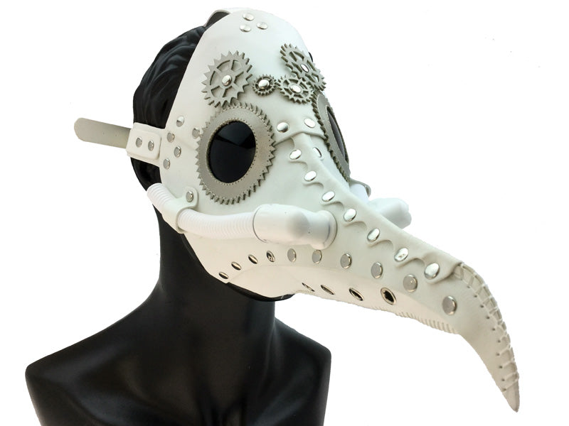 Plague Dr. White Leather Mask