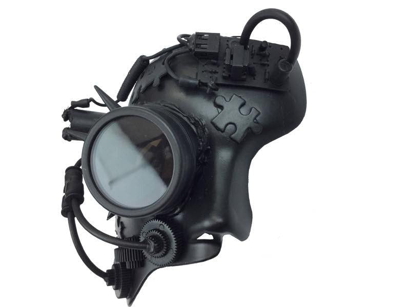 Steampunk Phantom Mask BLACK,