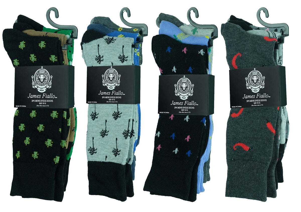 Men's Light Weight Dress Socks 3-Pairs