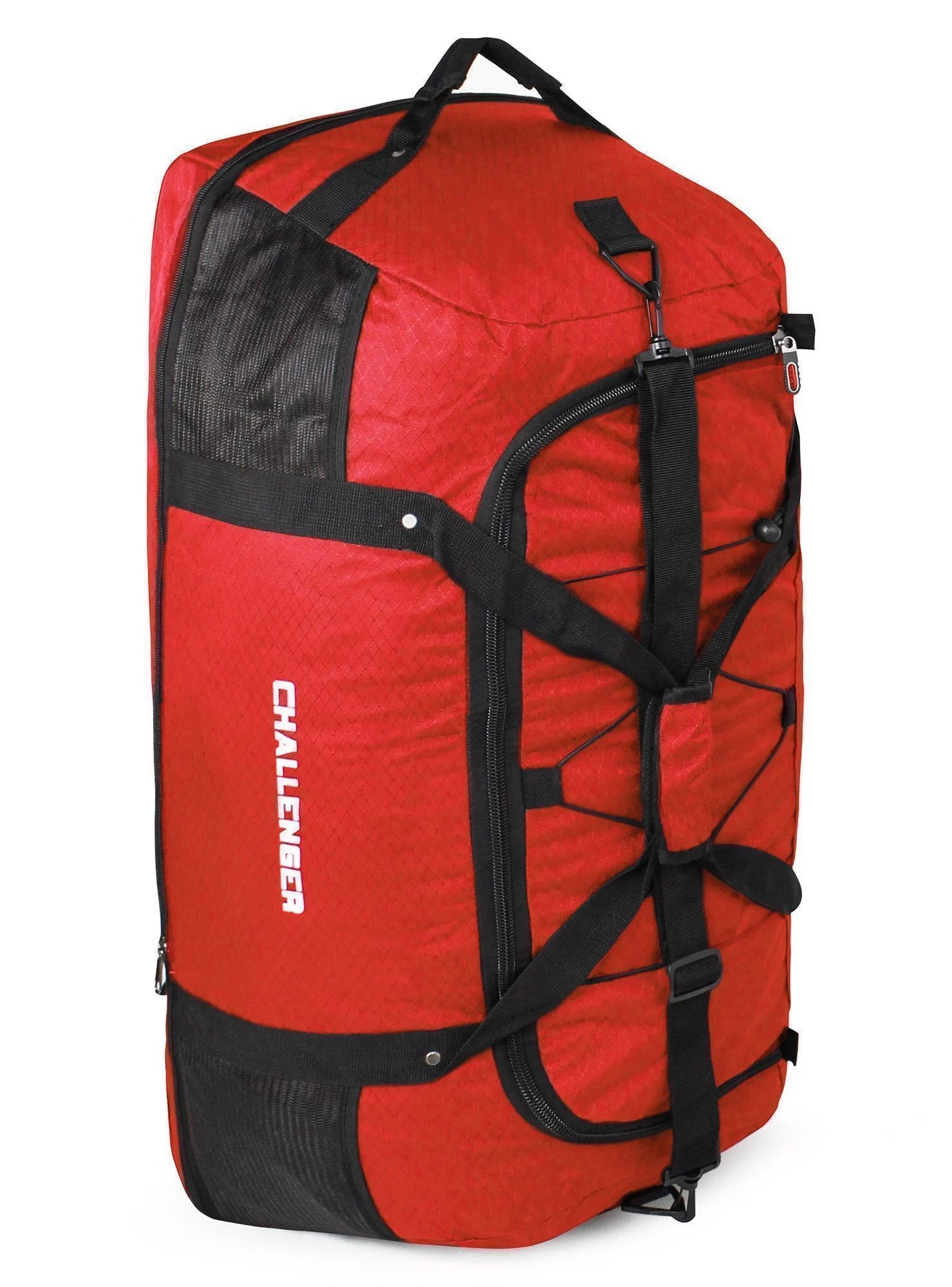 Bolso Enrollable Con Ruedas Challenger - Rojo