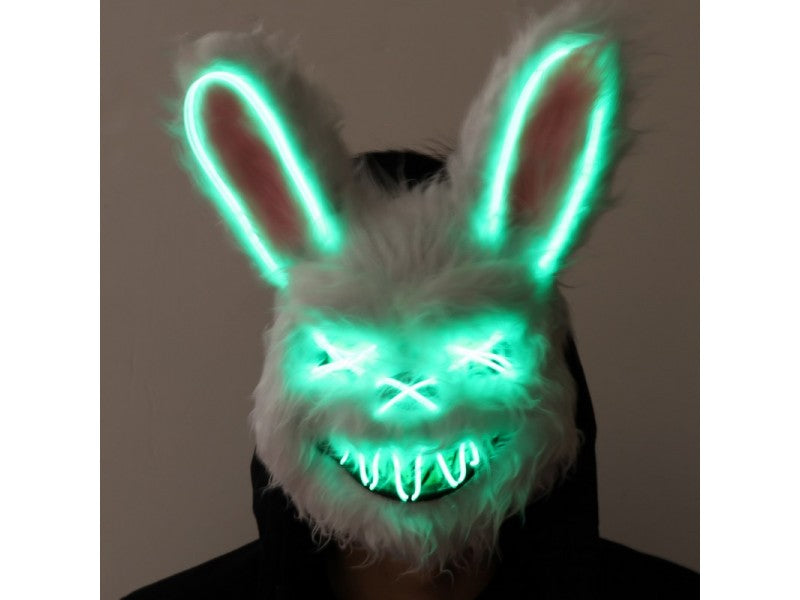 Rainbow Rabbit Ligt up Mask - Conejo Assesino