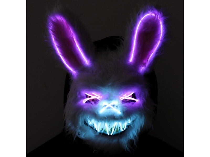Rainbow Rabbit Ligt up Mask - Conejo Assesino