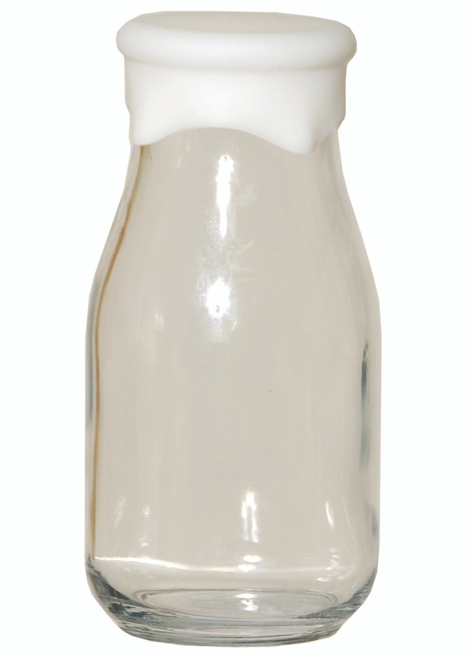 16 oz Milk Bottle Round W/ Silicone