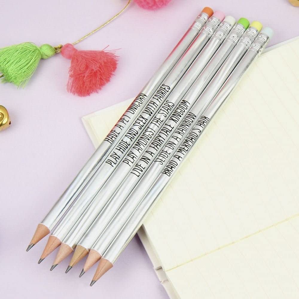 Unicorn Wishes 6 HB Pencils