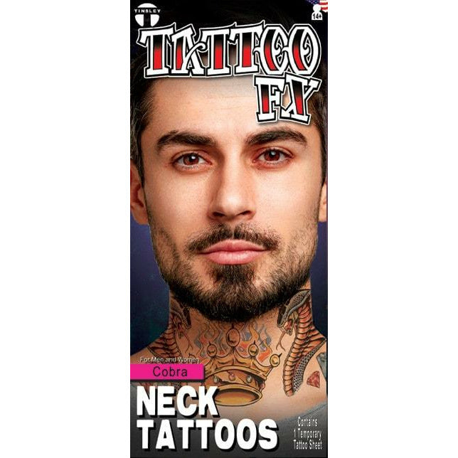 Neck tattoos Cobra