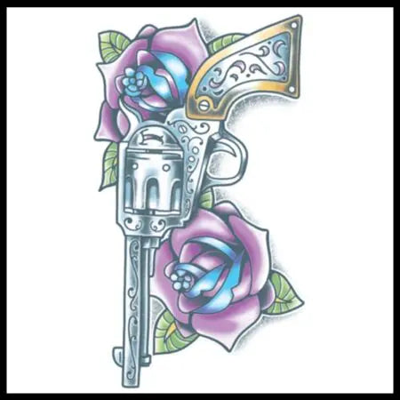 Tattoo day of the dead pistola