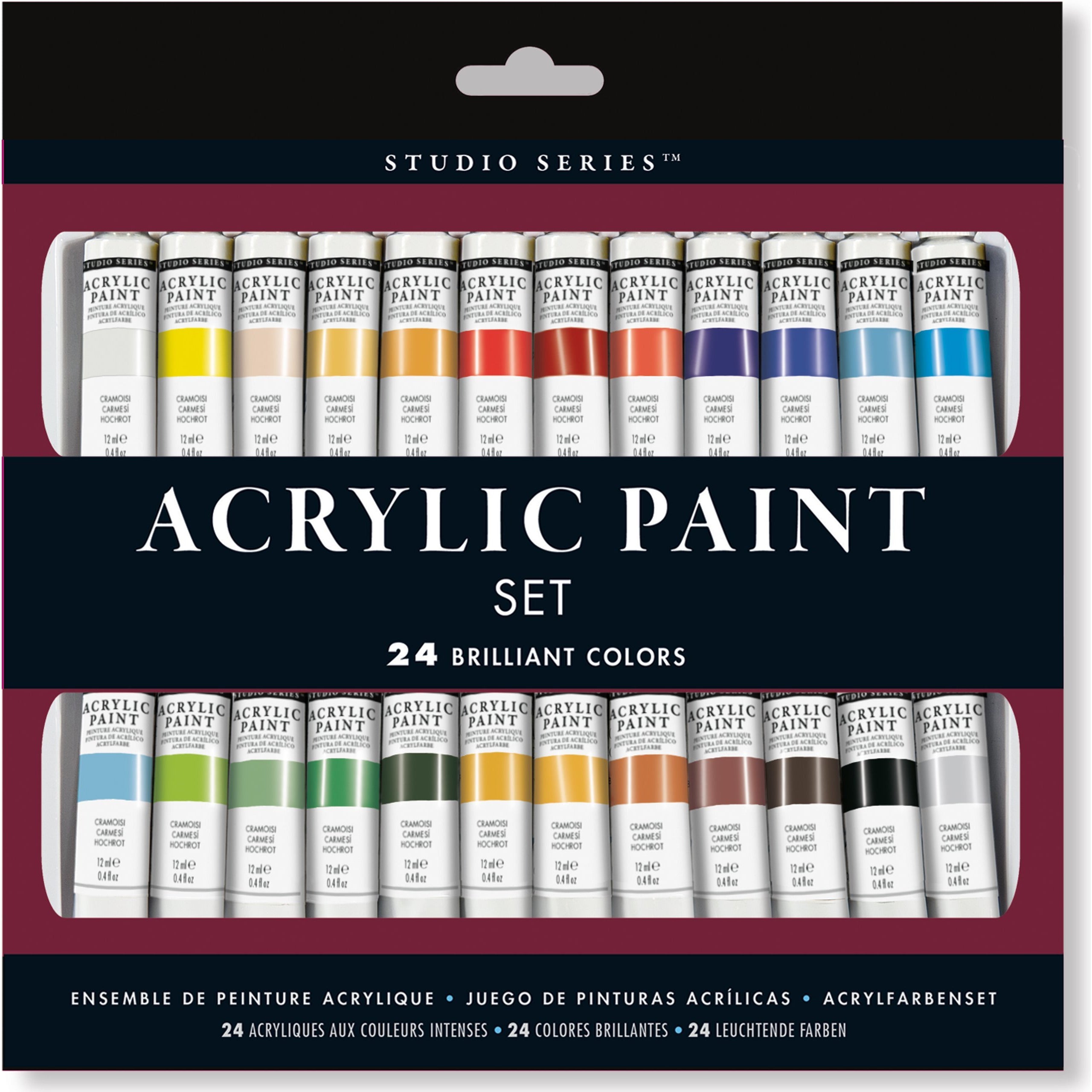 24 BRILLIANT COLORS ACRYLIC PAINT SET