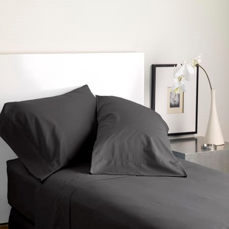 Pillowcase pair Graphite Standard size
