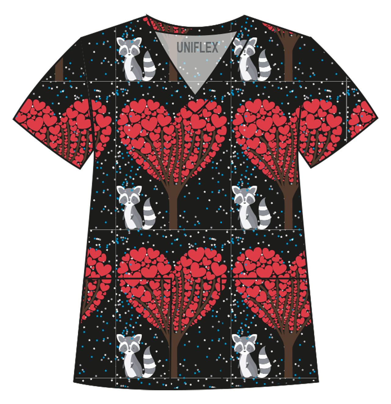 HEART TREE PRINTED SHIRTS