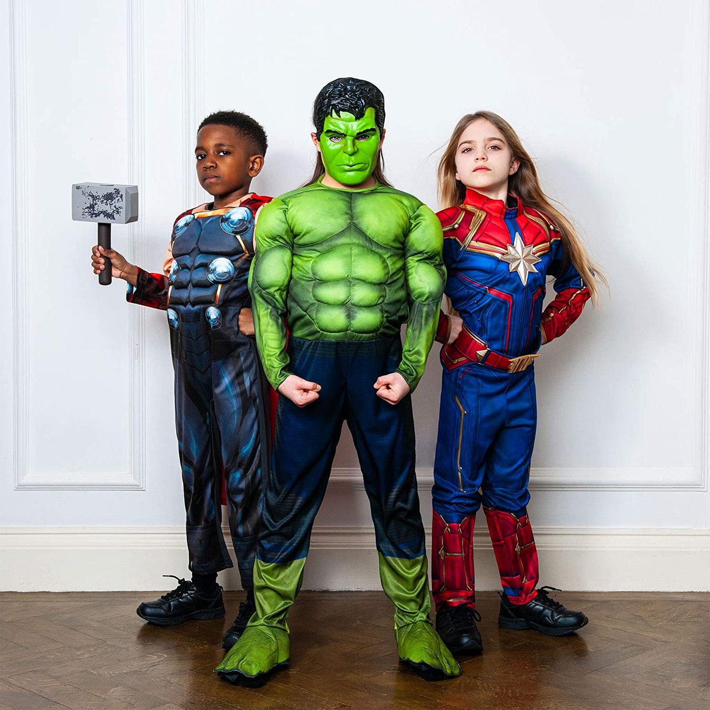 CAPTAIN MARVEL 3D MOLDED GIRL COSTUME