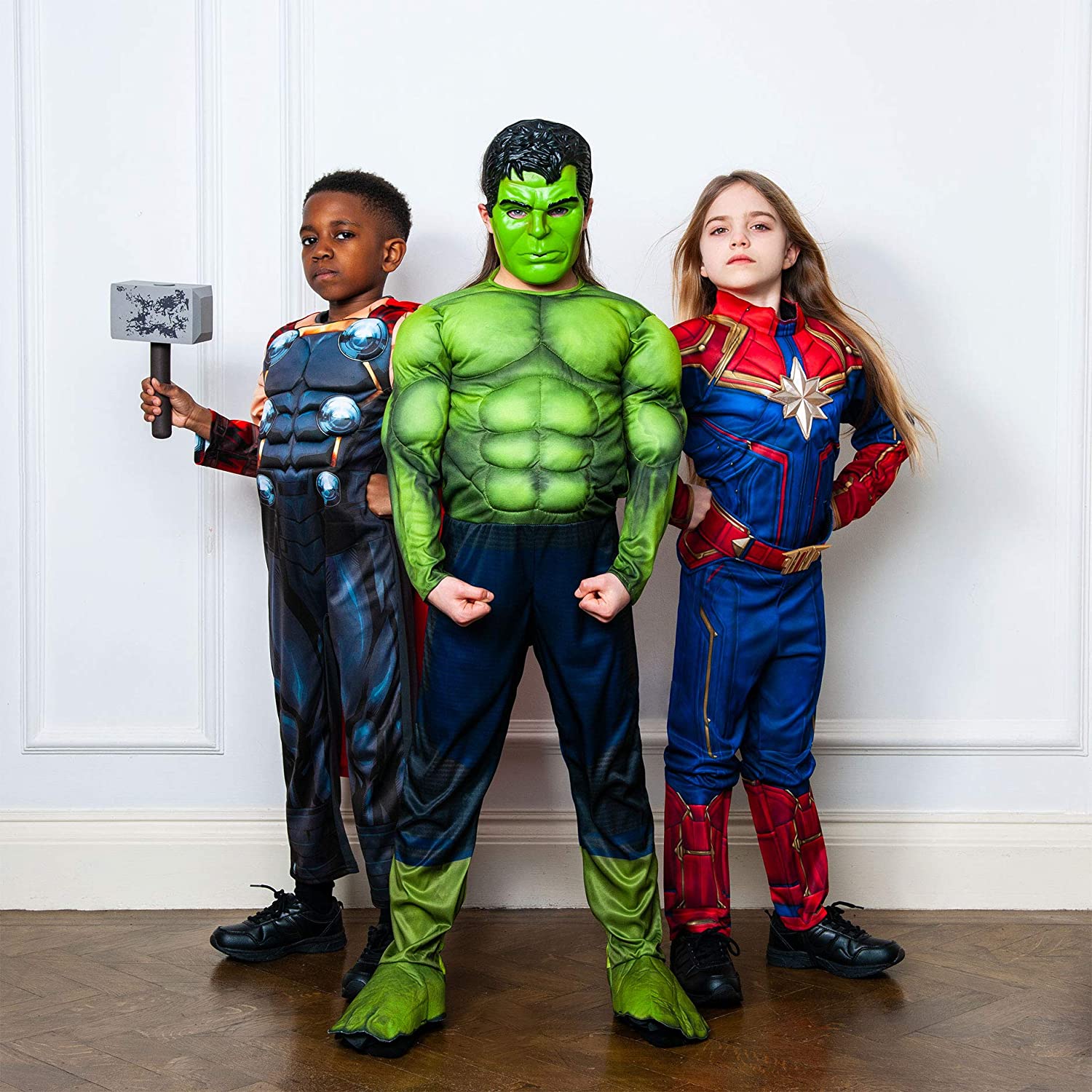 CAPTAIN MARVEL 3D MOLDED GIRL COSTUME