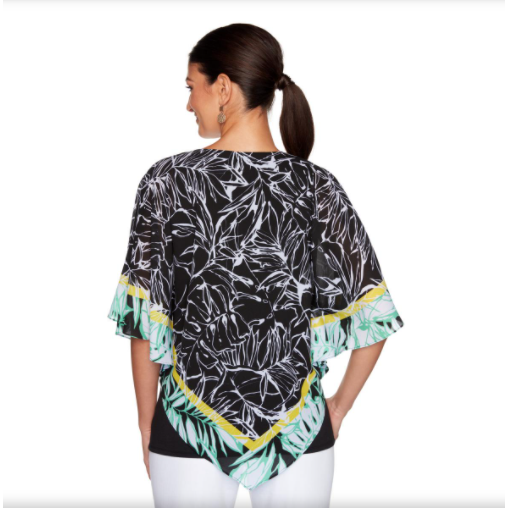 BLUSA NEGRA MULTICOLOR RUBY RD X