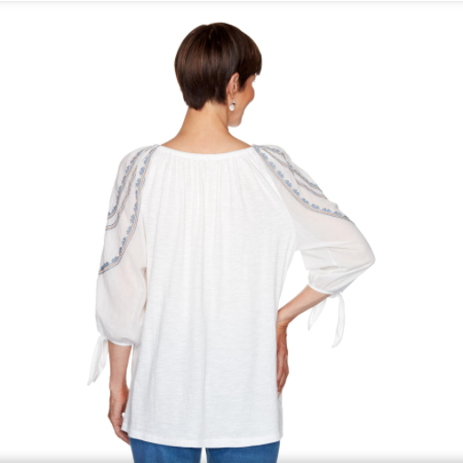 BLUSA DE ARENA Y OCEANO CON MANGAS LARGAS RUBY RD