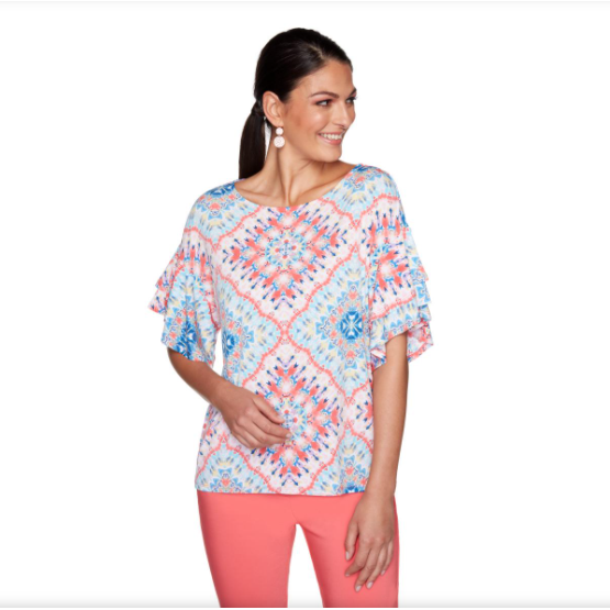 BLUSA ELEGANTE GERAN MULTICOLOR X RUBY RD
