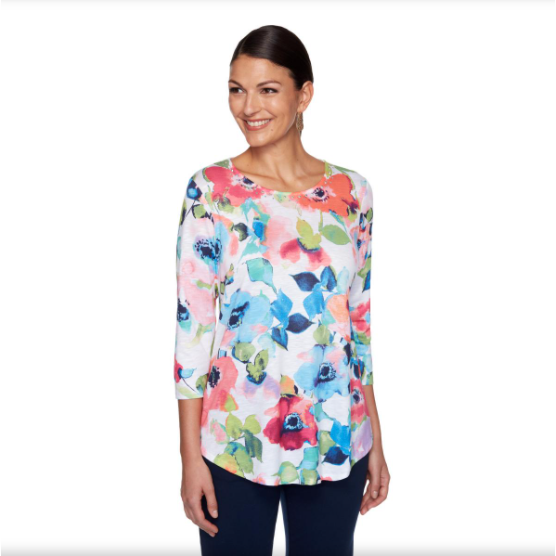 BLUSA GERAN MULTICOLOR MANGA LARGA RUBY RD