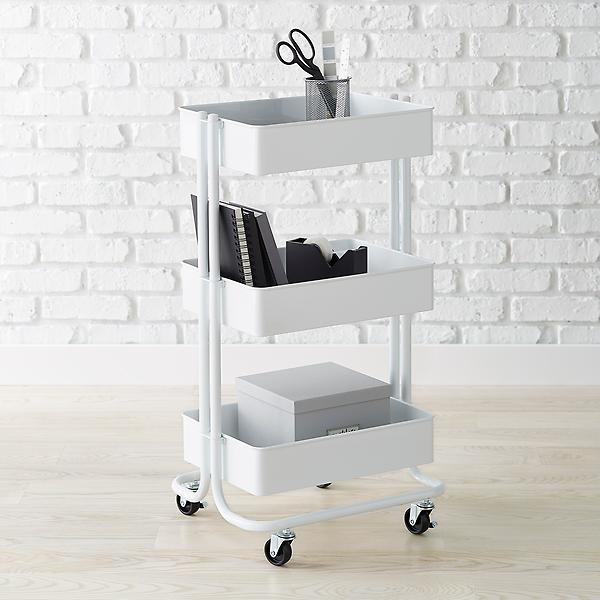 3-Tier Cart White
