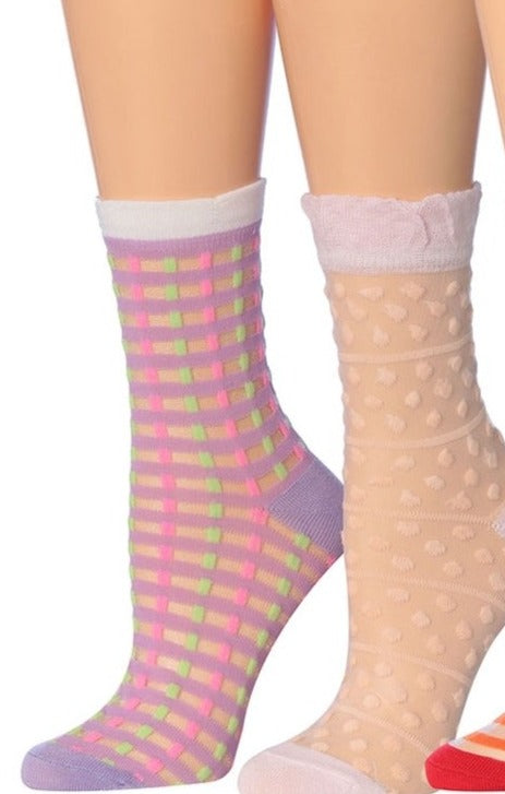 Women's See Thru Anklet's Socks