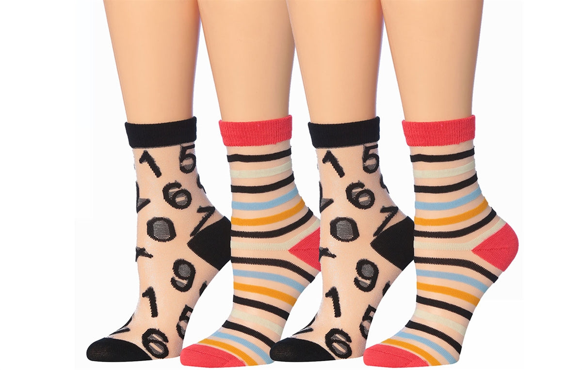 Women's See Thru Anklet's Socks