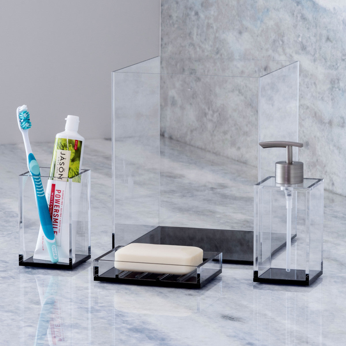 ALLOY SOAP DISH CLEAR