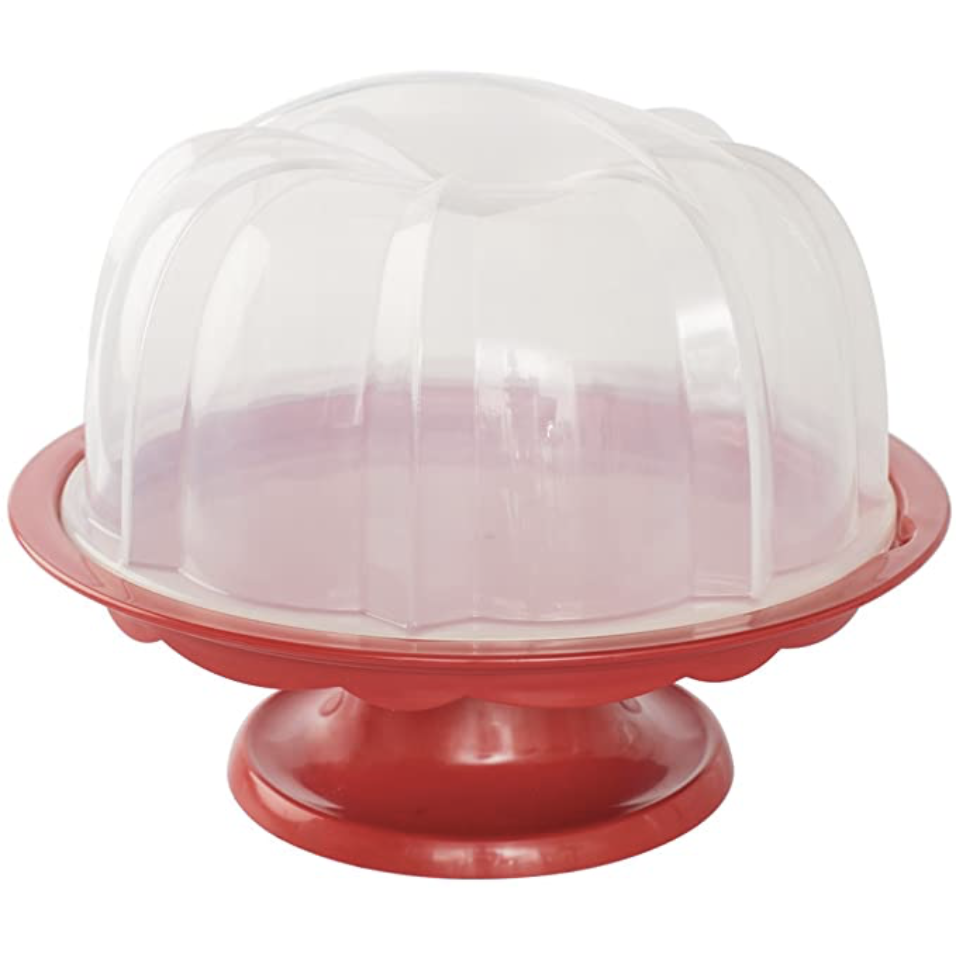 Bundt Cake Pedestal Red