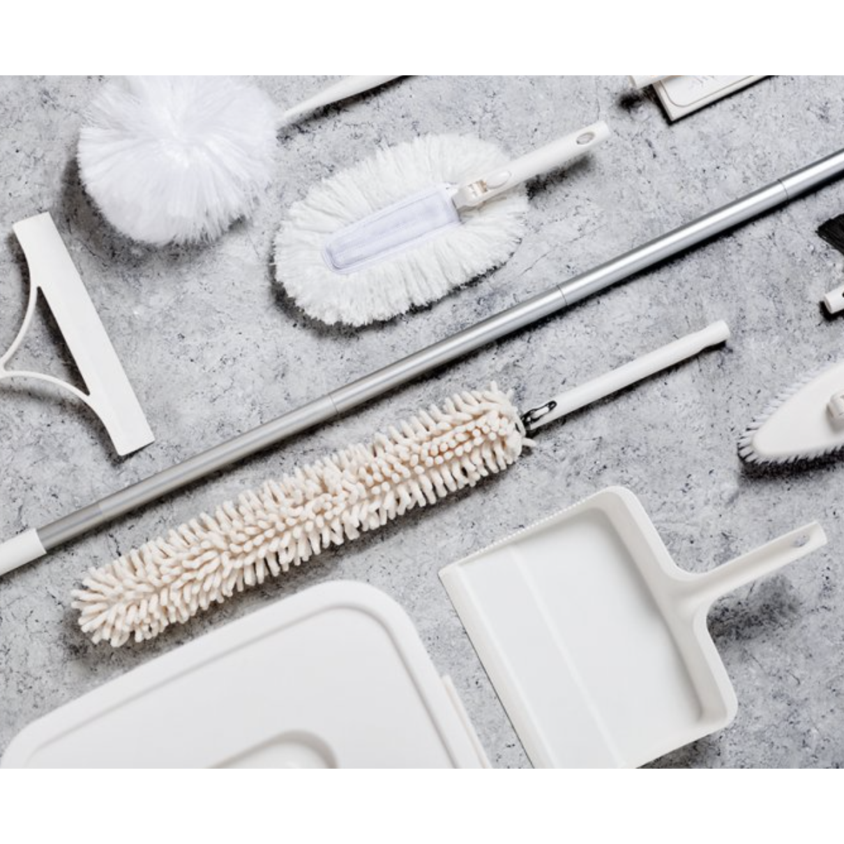 One Handle Multiple Cleaning Solutions White