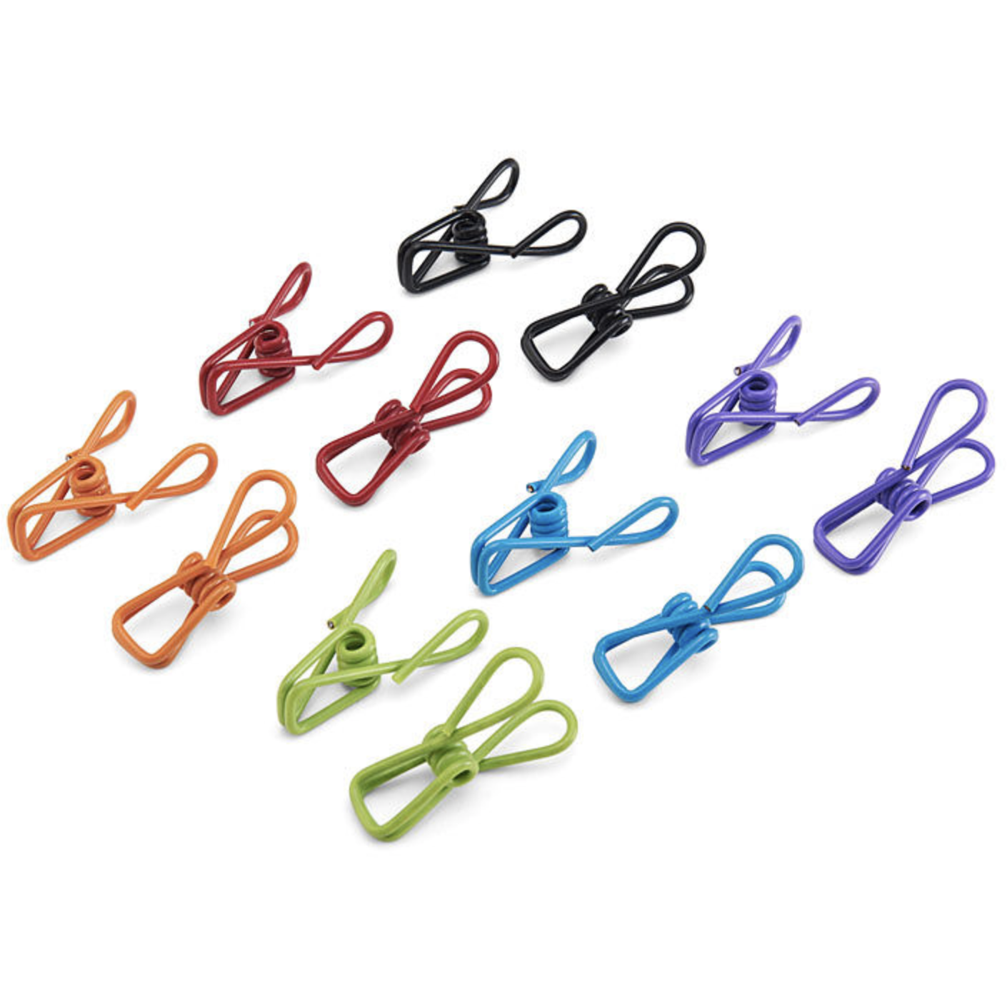 Juego de 12 clips para bolsas multiusos