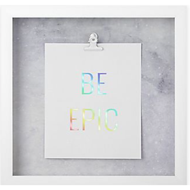 Be Epic Shadow Box Wall Art