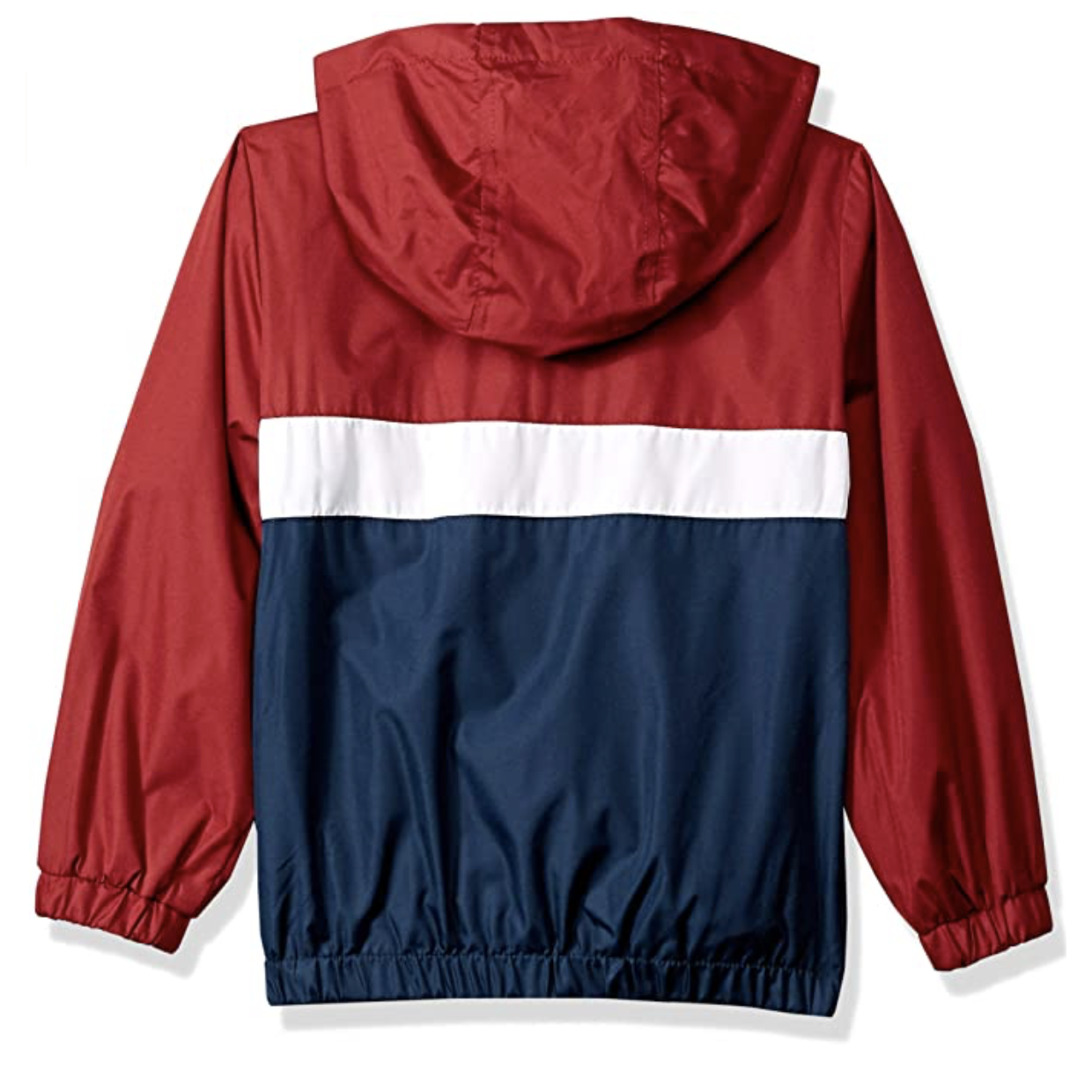Chaqueta de lluvia Vino con azul