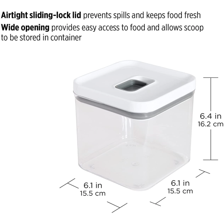 Clear storage container 2.8 Qt