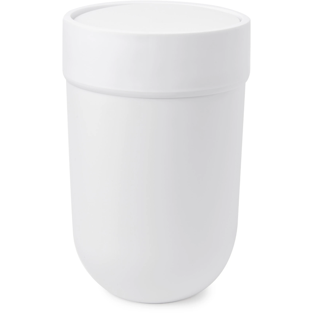 Touch Waste Can with White Lid