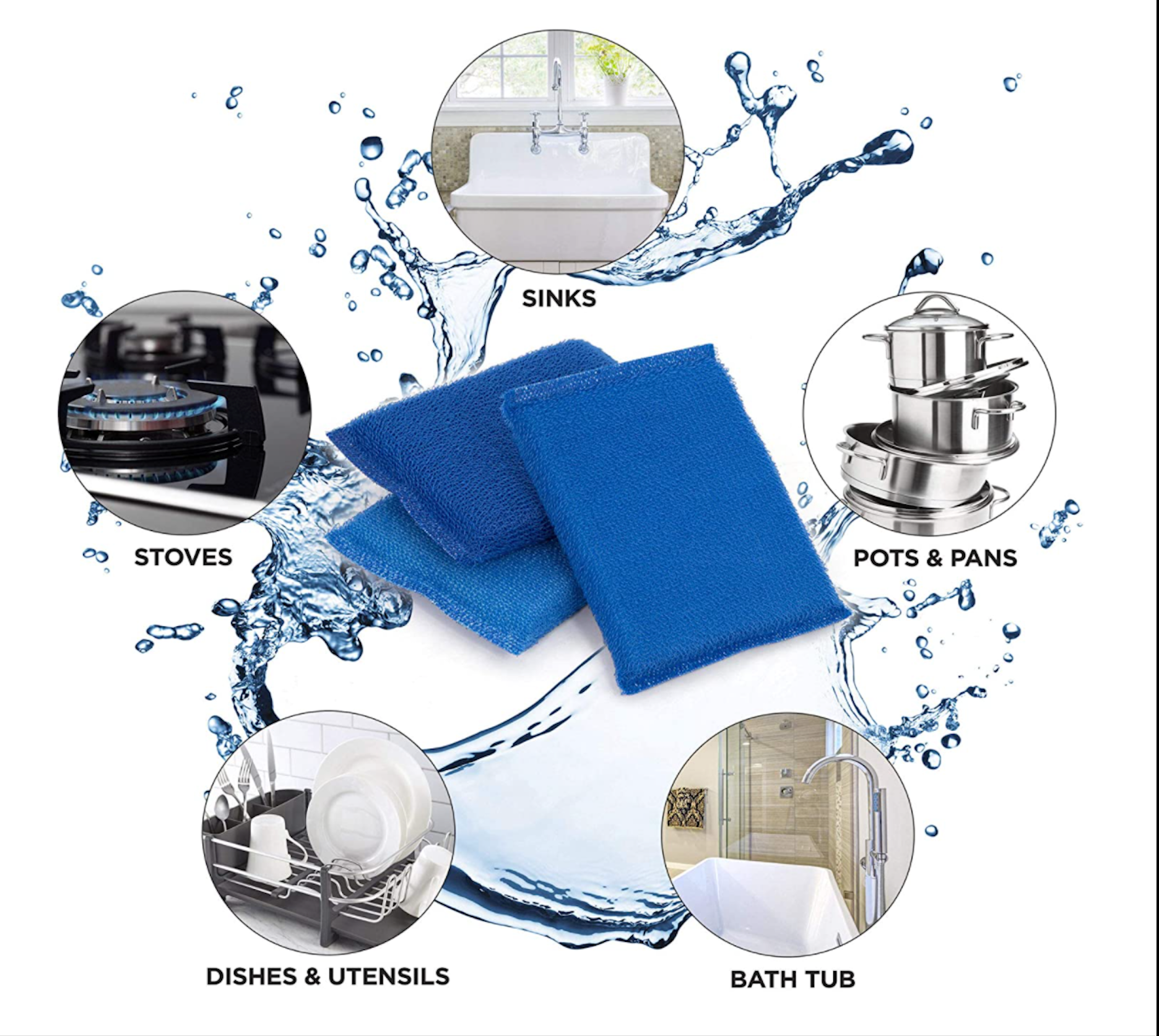 BASICS SET OF 6 SCRUBBERS