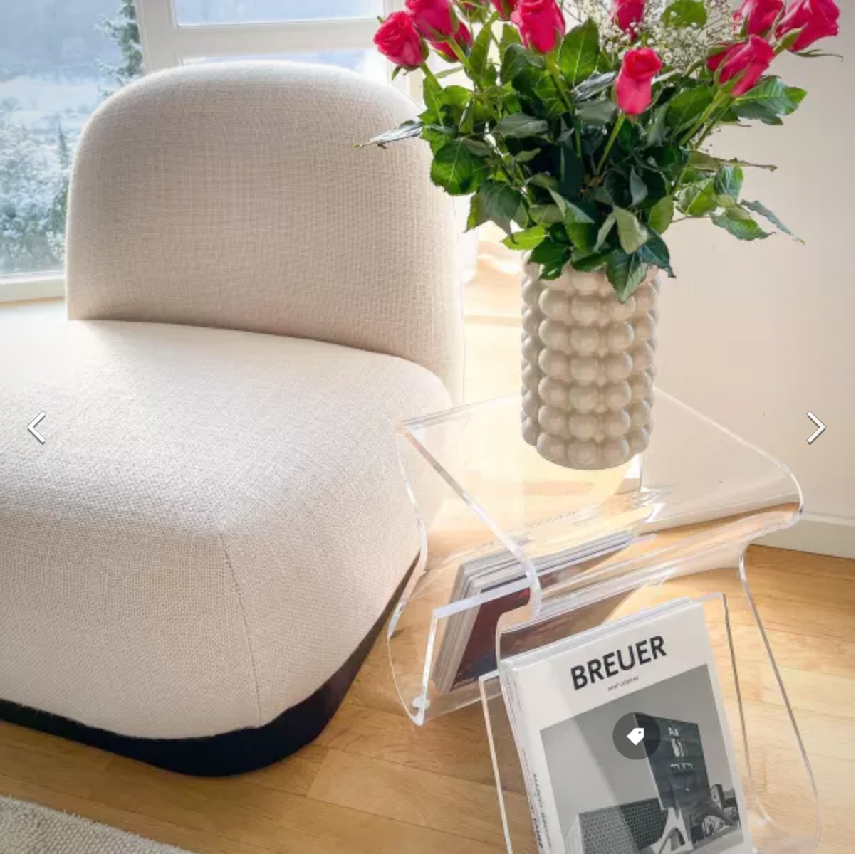 MAGINO STOOL & MAGAZINE RACK by Karim Rashid