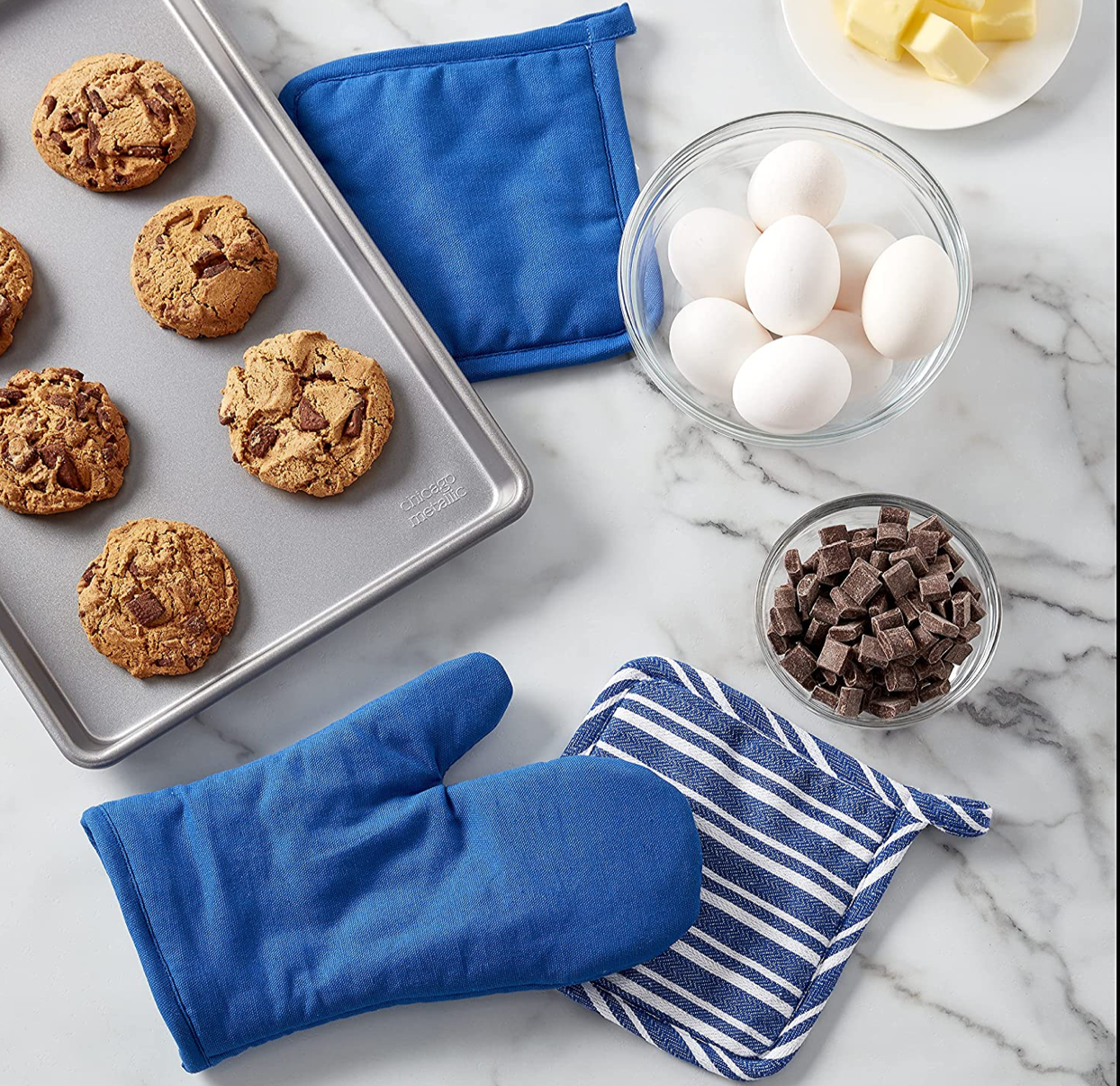 3 Piece Oven Mitt & Pot holder Set