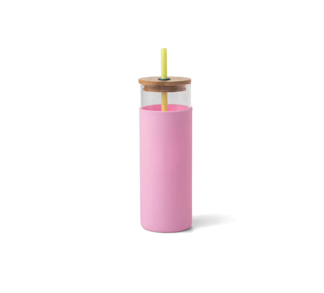 Tumbler With Straw - Citron/Pink