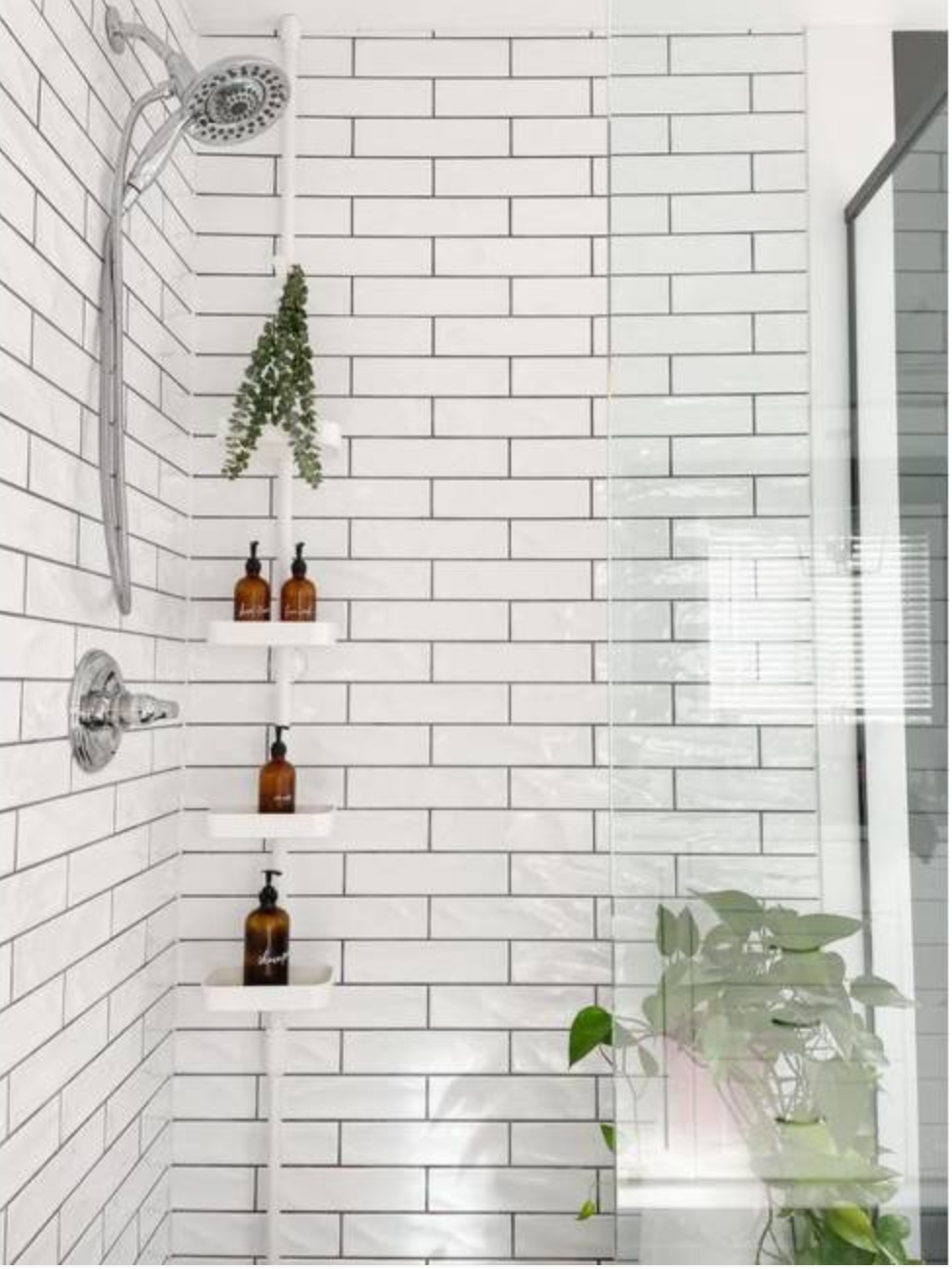 ANYWHERE BATH TENSION ORGANIZER WHITE