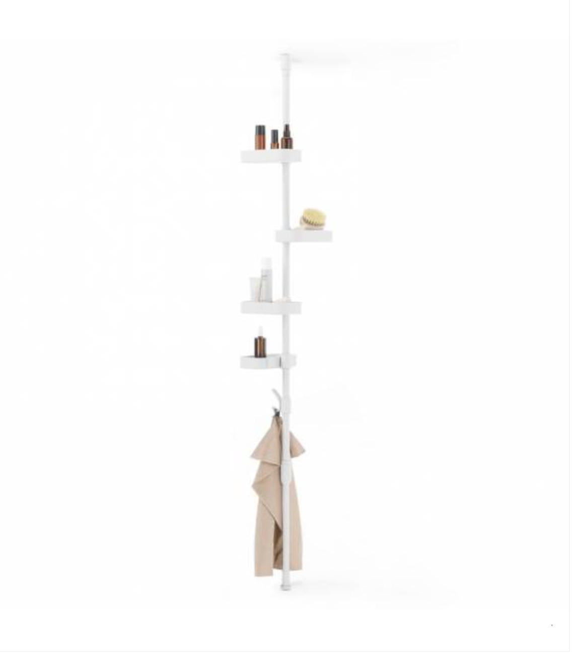 ANYWHERE BATH TENSION ORGANIZER WHITE