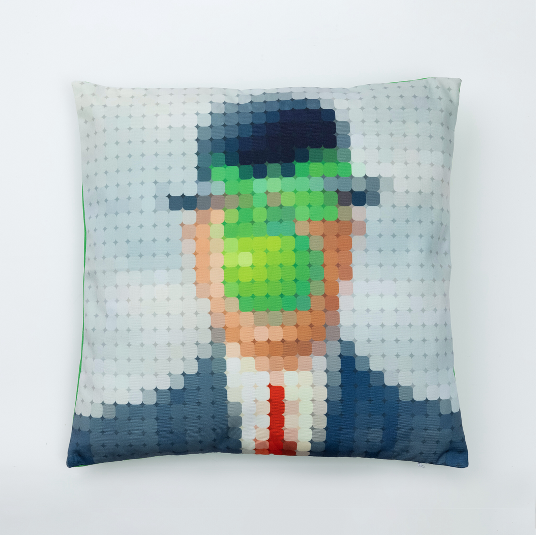 Funda para Cojín - Pixel Art René Magritte