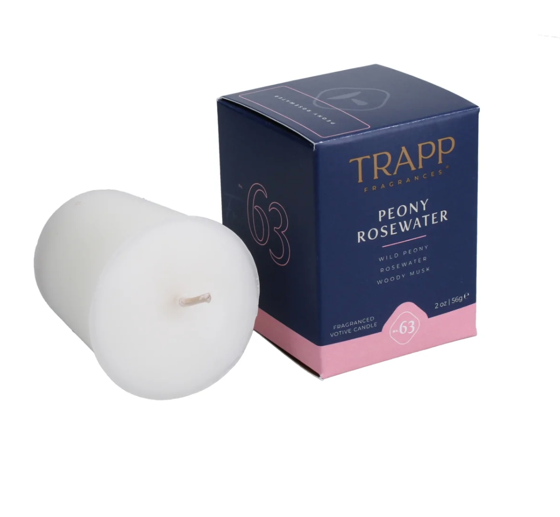 No. 63 Peony Rosewater 2 oz. Votive Candle