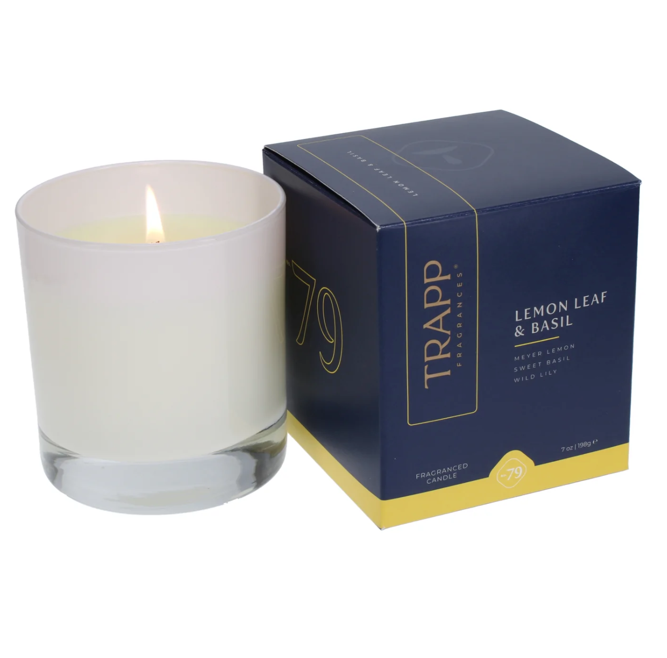 No. 79 Lemon Leaf & Basil 7 oz. Candle in Signature Box