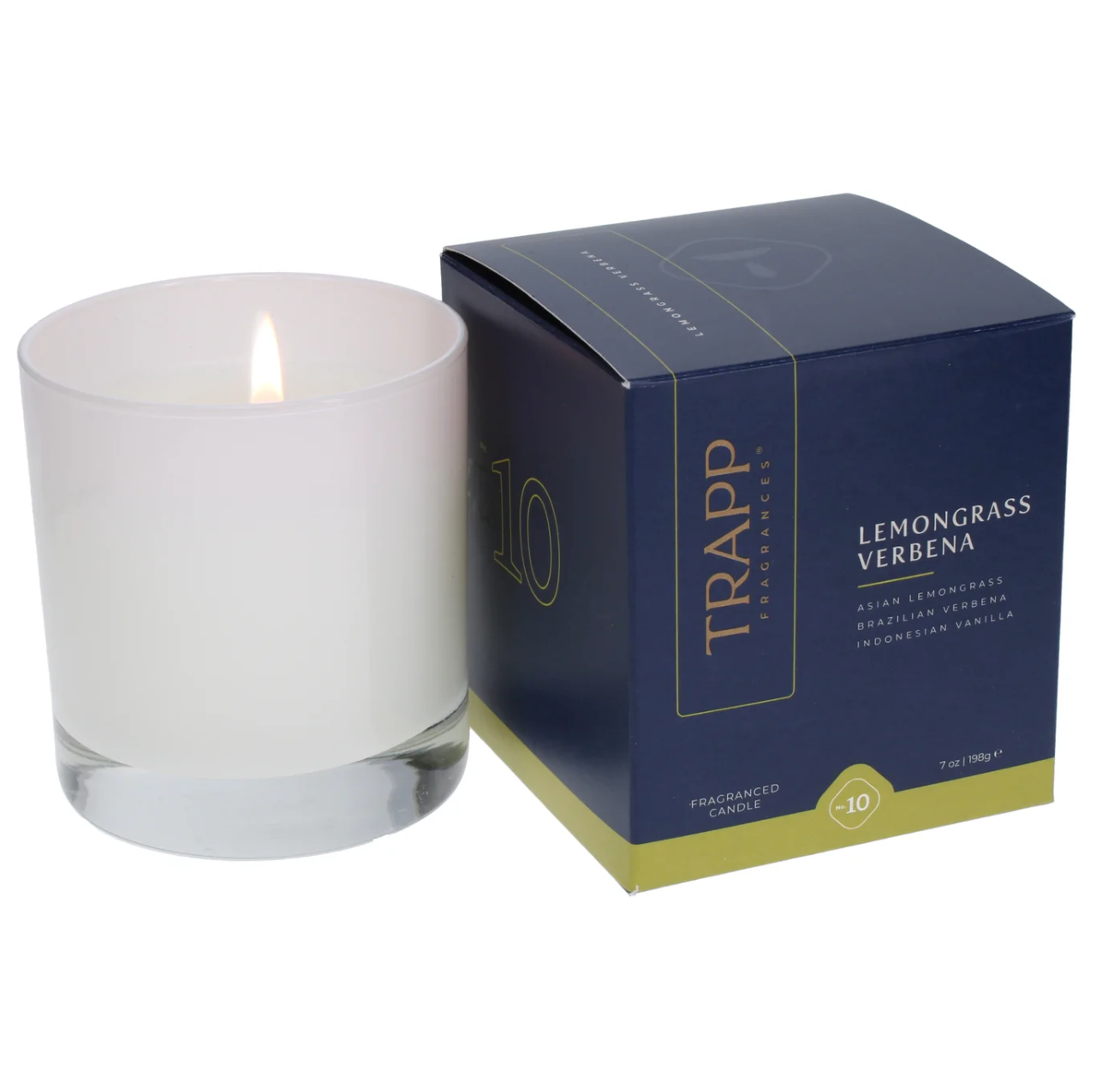 No. 10 Lemongrass Verbena 7 oz. Candle in Signature Box