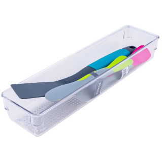 CLEAR STACKING ORGANIZER 12.8" x 3.3" x 2"