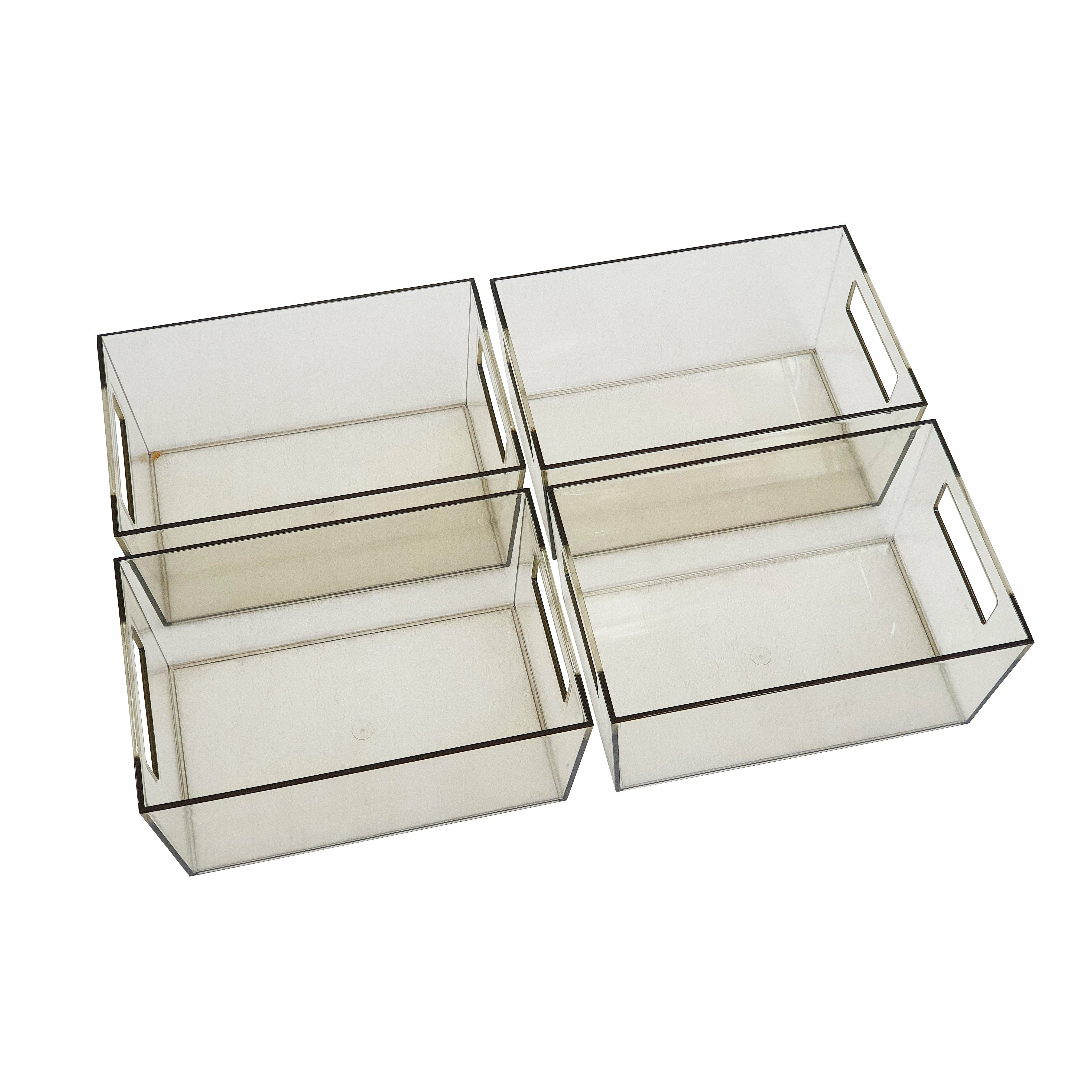 Set 4 Small totes Smoked