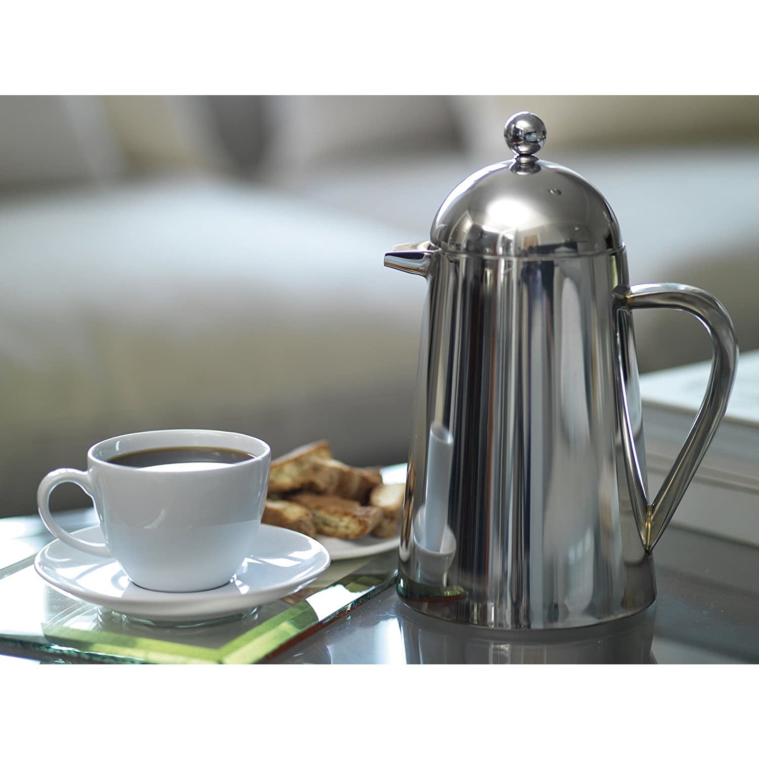 Thermique Insulated 8-Cup Cafetiere French Press Coffee Maker Steel