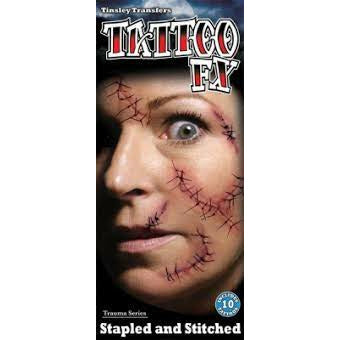 Trauma tattoos Stitched