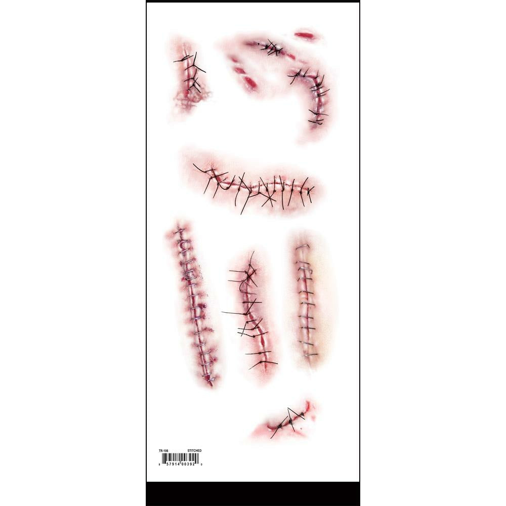 Trauma tattoos Stitched