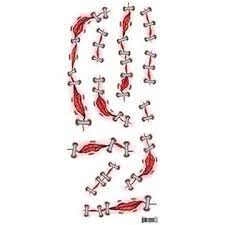 Trauma tattoos stapled