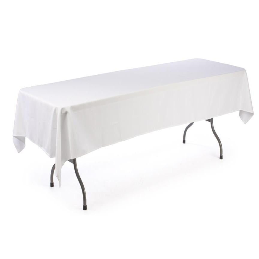 Fabric Table Cloth White 56" x 110" Rectangle