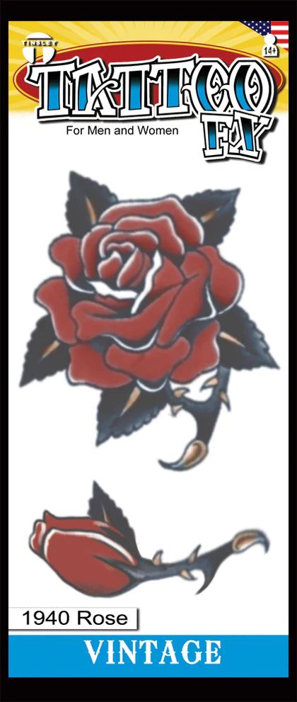 Vintage tattoo rose 1940